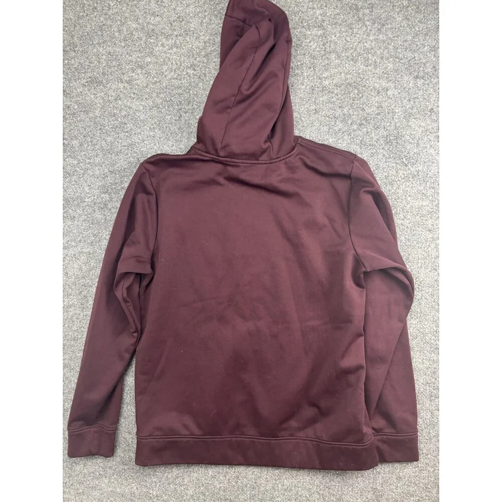 The North Face Hoodie Mens Large‎ Red Pullover Fleece Sweatshirt Logo Graphic